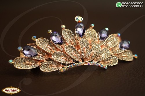 Golden Trendy Hair Clips