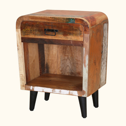Rustic Open Shelf Bedside
