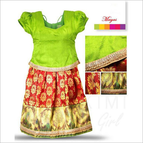 Green Georgette Lehenga Cholis
