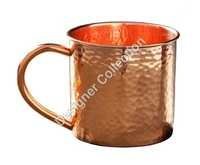 Solid Copper Hammered Moscow Mule Mug