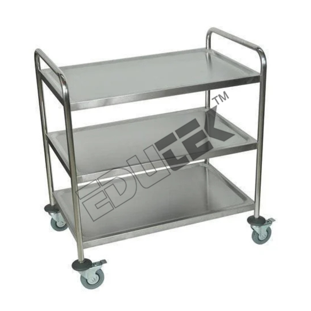 Laboratory Cart Equipment Materials: Mild Steel Powder Coated