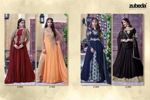 Zubeda  Design Heavy Embroidery Anarkali Salwar Suit