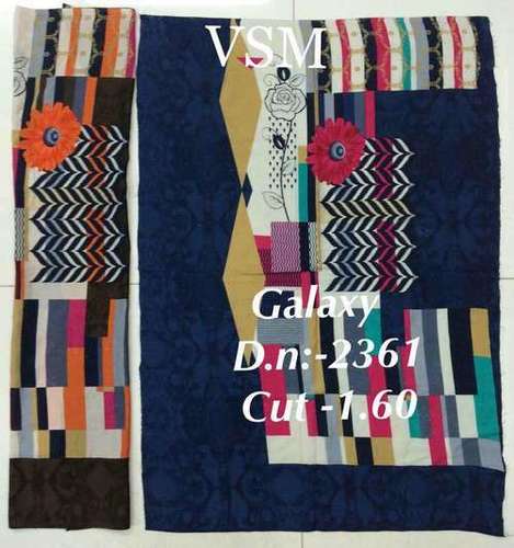 Satin exclusive printed fabric