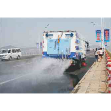 Spraying Water To Reduce Dust