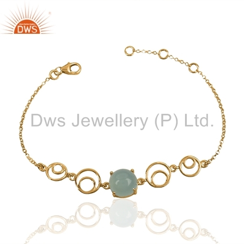 Designer 925 Silver Gemstone Bracelet Size: 7 Inch
