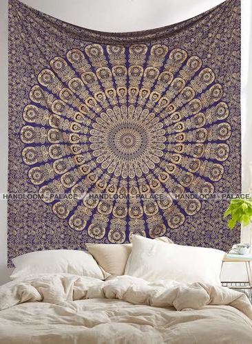 Mandala Gold Wall Tapestry