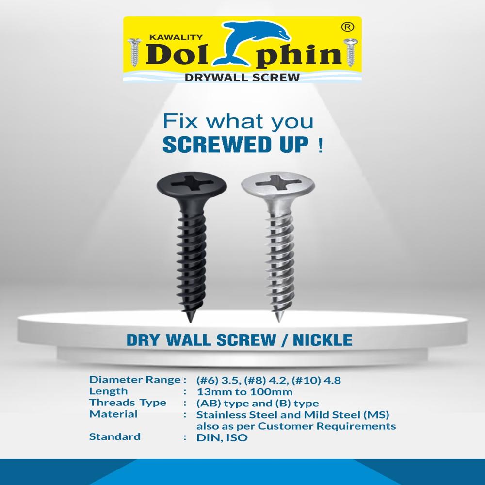 Drywall Screws - Color: Black And Nickel