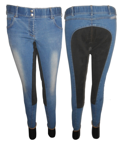 Denim full seat breech