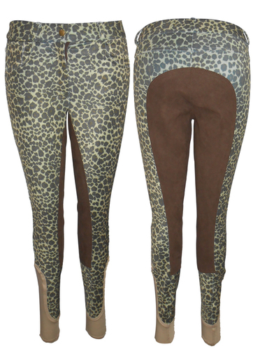 Printed horse riding full seat breech