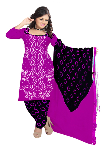 Traditional Bandhej Dress Material