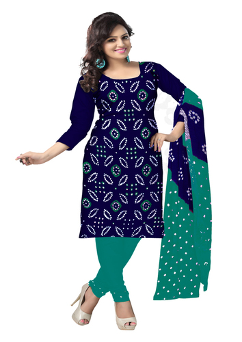 Ladies Bandhej Dress Material