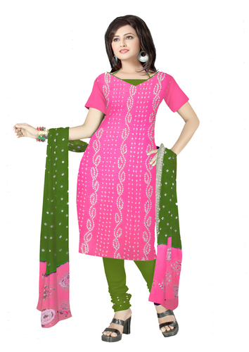 Fancy Bandhej Suit Material