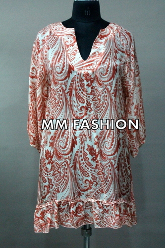 Multicolor Trendy Cotton Kurti