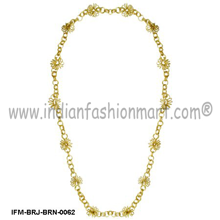 Eclat Blossom - Brass Necklace