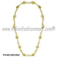Eclat Blossom - Brass Necklace