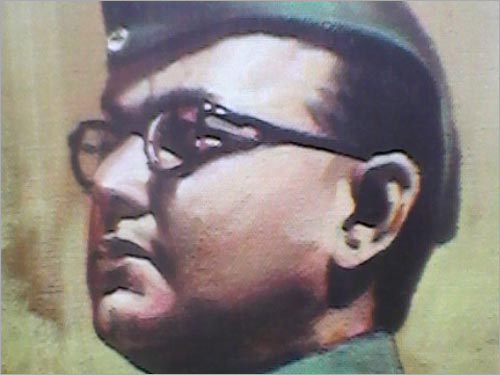 Subhash Chandra Bose Canvas Painting