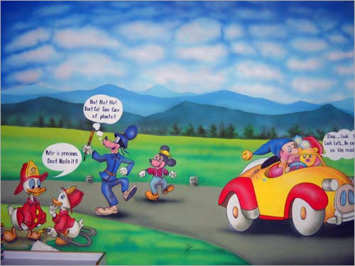 School 3D Wall Paintings