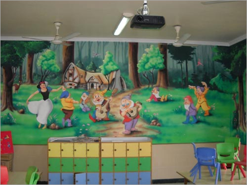 Cartoon Wall Painting