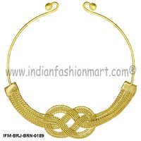 Jollity of Eight - Brass wire Necklace