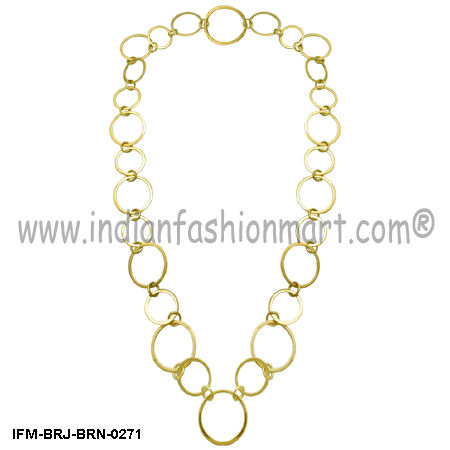 Swanky Inveigle - Brass Necklace