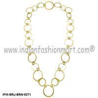 Swanky Inveigle - Brass Necklace