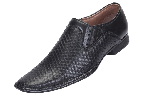 Premium Leather Footwear - Black Leather Casual & Formal Shoes, PU Outsole Perfect for All Seasons