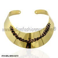 Golden Enchantress - Brass Collar Necklace
