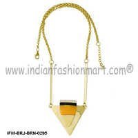 Possum Profile  - Brass Pendant Necklace