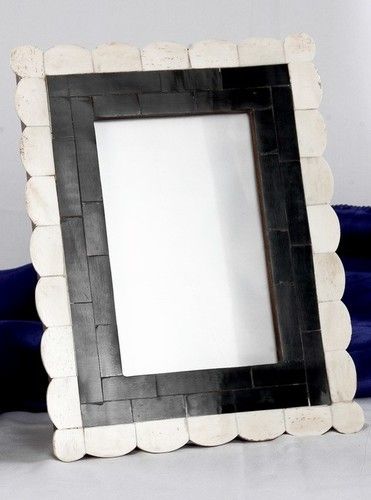 Black & White Bone Picture Frame