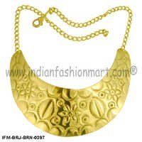Perdurable Impressions - Brass  Necklace