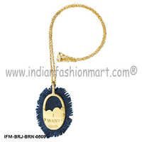 Pinnacle With Schatzi - Brass - Denim Pendant