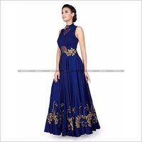Blue Silk Designer Salwar Kameez