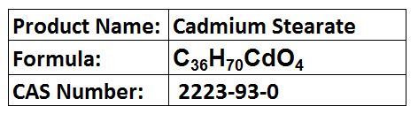Cadmium Stearate - White Powder C36H70CdO4 | Lubricant Heat Stabilizer Plastic Additive Improved Durability