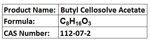 Butyl Cellosolve Acetate - Colorless Liquid Boiling Point 198 Â°C | Versatile High Purity Cost Effective Solvent