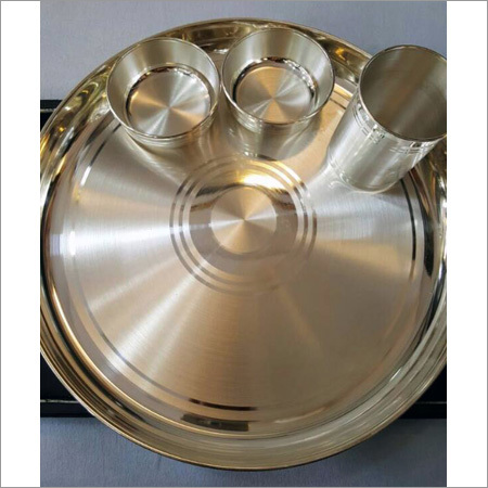 Handicraft Silver Thali Set