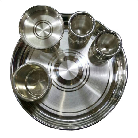Handicraft Silver Thali Set