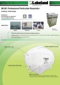 Dust Mask - Non-woven Material, Flat Fold Design, White Color | Effective Protection Against Oil And Non-oil Particles, Adjustable Nose Clip, Exhalation Valve