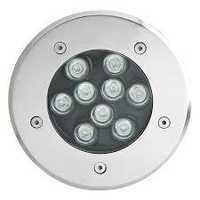Led Ground Burial Light 7w - Stainless Steel, 120mm, 12v | Weatherproof, Energy Efficient, Symmetrical Light Distribution