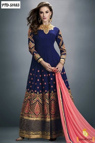 Blue Anarkali Suit