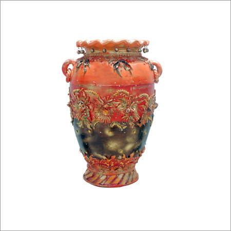 Mix Media Design Earthen Pot Mix Media Design Earthen Pot
