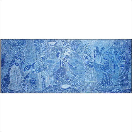 Watercolor Radha Krishna Painting