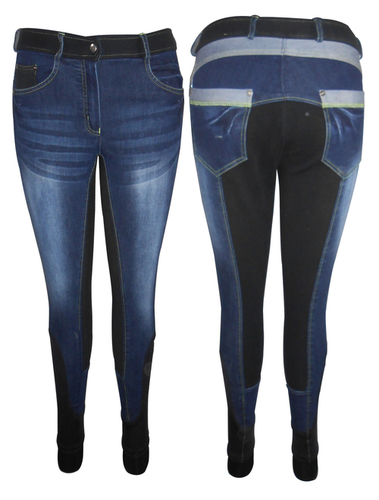Denim full seat breech