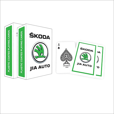 Skoda Playing Cards - Linen Emboss, Bridge 57x89mm & Poker 63.5x89mm, Green | Casino Quality, Customizable, Tuck Box, Multiple Decks