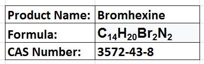 Bromhexine - White Powder, C14H20Br2N2, Water Soluble | Mucus Clearing, Respiratory Support Expectorant