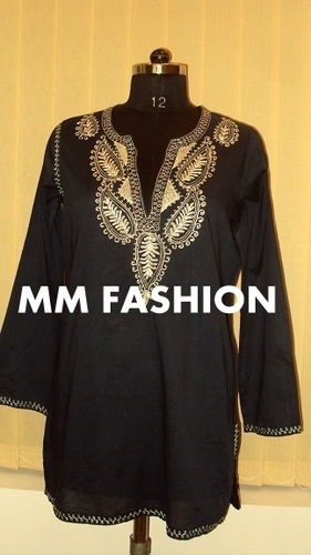 Black Designer Ladies Kurtis