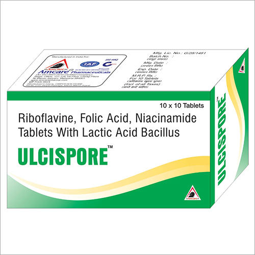 Riboflavin 10 mg+ Niacinamide 100 mg + Folic Acid 1