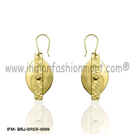 Demure Luciditas - Brass Earrings