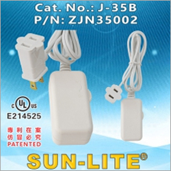 Through-Cord Thumb-Wheel Full Dimmer Switch