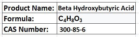 Beta Hydroxybutyric Acid