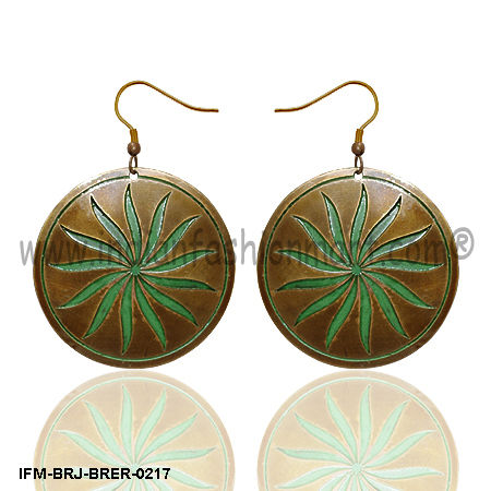 Sun glint - Brass Earrings